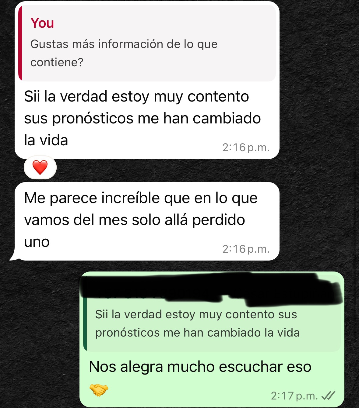 Testimonio de miembro del club 4